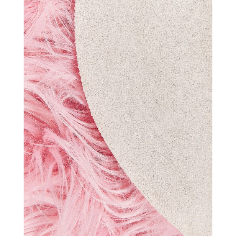 Sztuczna skóra owcza różowa MAMUNGARI