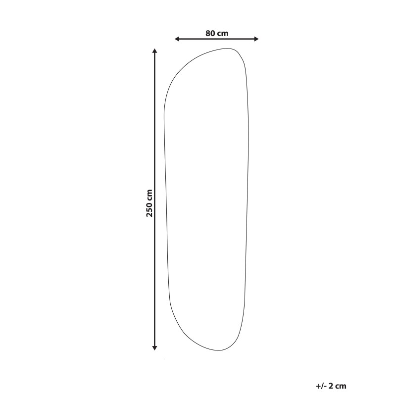 Dywan z wiskozy 80 x 250 cm beżowy BERANI