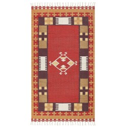 Dywan bawełniany kilim 80 x 150 cm wielokolorowy PARAKAR