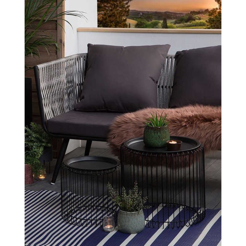 Dywan zewnętrzny 90 x 180 cm niebieski HALDIA