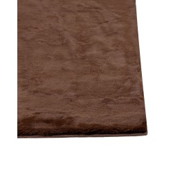 Dywan sztuczne futro królika 80 x 150 cm brązowy MIRPUR