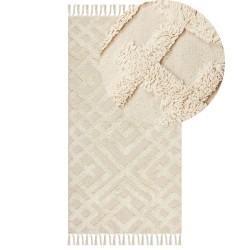 Dywan bawełniany 80 x 150 cm beżowy ARDAHAN