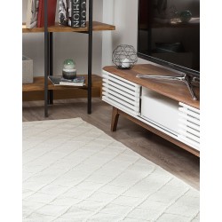 Dywan wełniany 160 x 230 cm złamana biel ELLEK