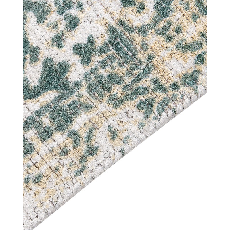 Dywan z wiskozy 140 x 200 cm beżowo-zielony BOYALI