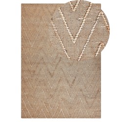 Dywan z juty 140 x 200 cm beżowy DADAY