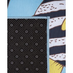 Dywan w rybki 80 x 140 cm niebieski FIZME