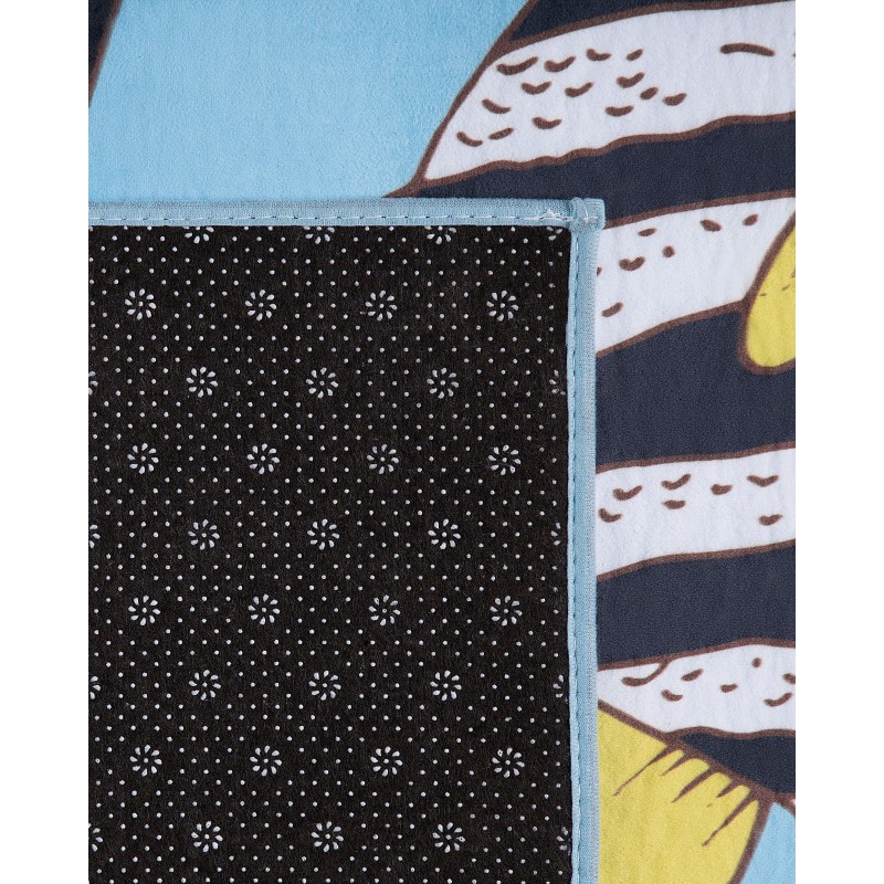 Dywan w rybki 80 x 140 cm niebieski FIZME