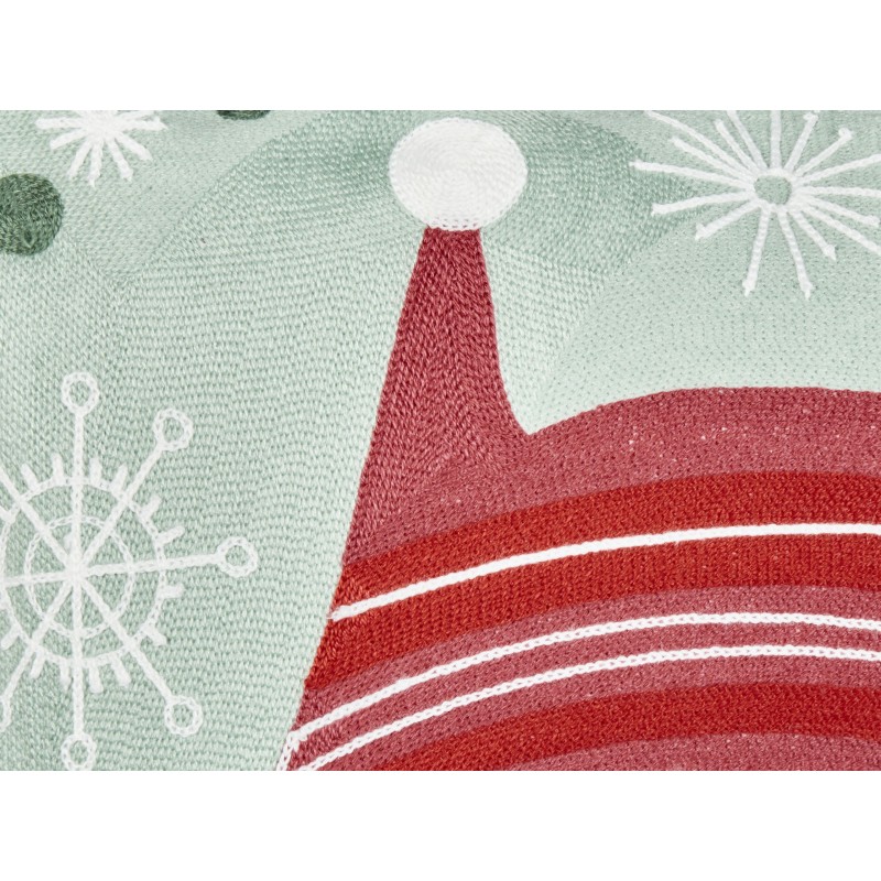 2 poduszki bawełniane motyw świąteczny 45 x 45 cm czerwono-zielone CUPCAKE