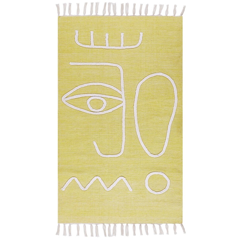 Dywan zewnętrzny 80 x 150 cm żółty YAVU