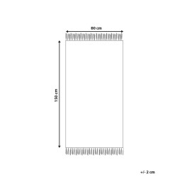 Dywan zewnętrzny 80 x 150 cm żółty YAVU