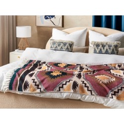 Koc NAGAON Bawełna 130 x 180 cm Kolorowy