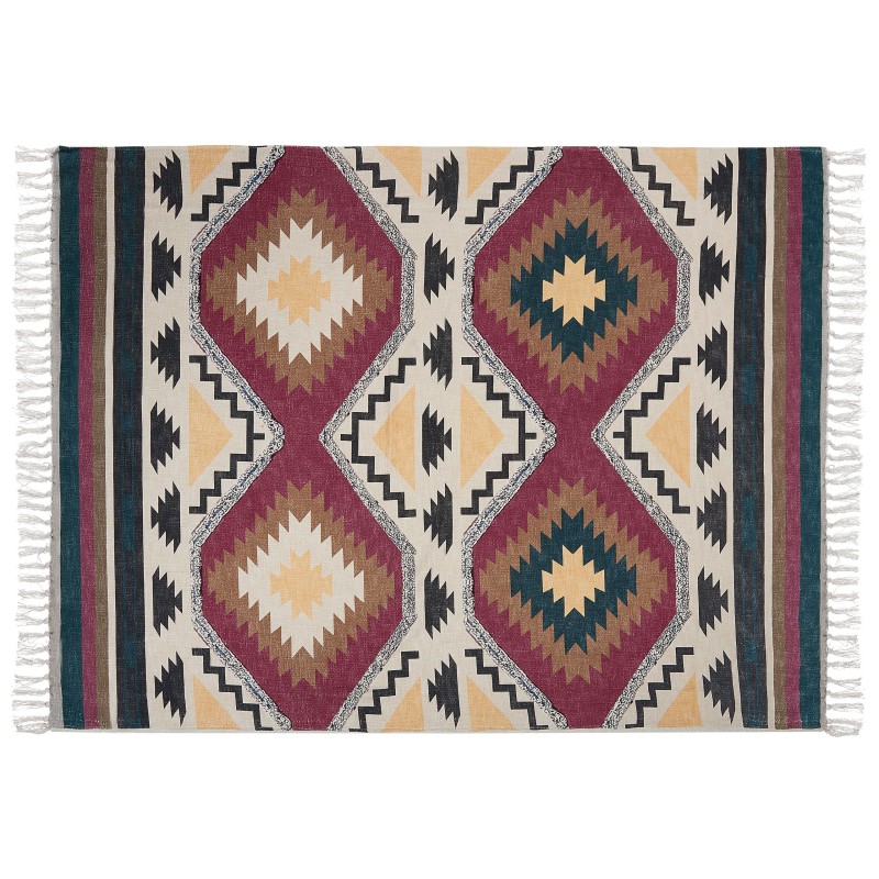 Koc NAGAON Bawełna 130 x 180 cm Kolorowy