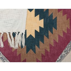 Koc NAGAON Bawełna 130 x 180 cm Kolorowy