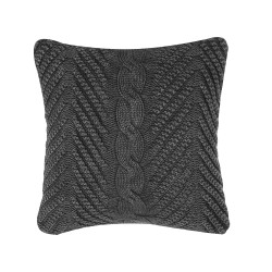 Zestaw 2 poduszek dekoracyjnych KONNI Bawełna 45 x 45 cm Szary Wzór zygzak
