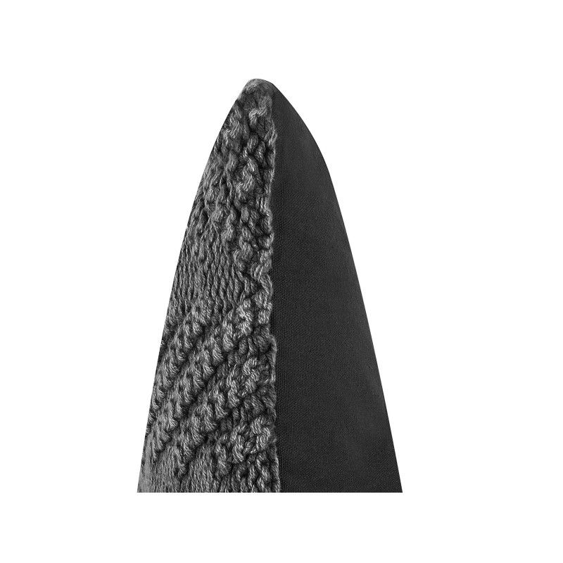 Zestaw 2 poduszek dekoracyjnych KONNI Bawełna 45 x 45 cm Szary Wzór zygzak