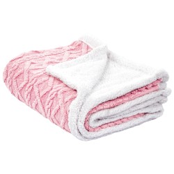 Koc HONEYCOMB 150 x 200 cm Różowy