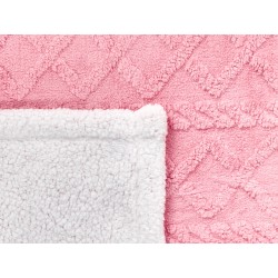Koc HONEYCOMB 150 x 200 cm Różowy