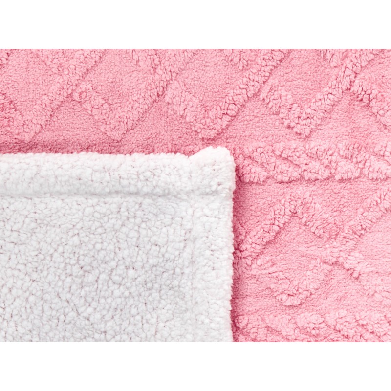 Koc HONEYCOMB 150 x 200 cm Różowy