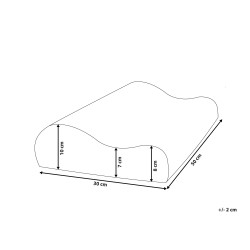 Poduszka KANGTO Wysoka Pianka memory 30 x 50 cm Biały
