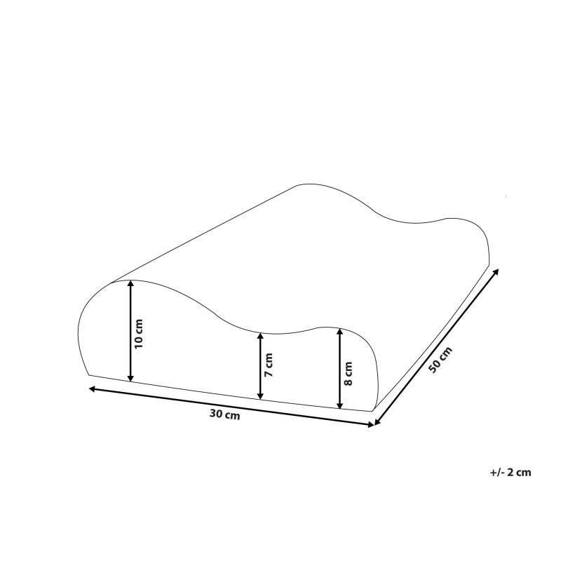 Poduszka KANGTO Wysoka Pianka memory 30 x 50 cm Biały