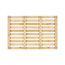 Mata łazienkowa bambusowa 53 x 36 cm jasne drewno BARTOW