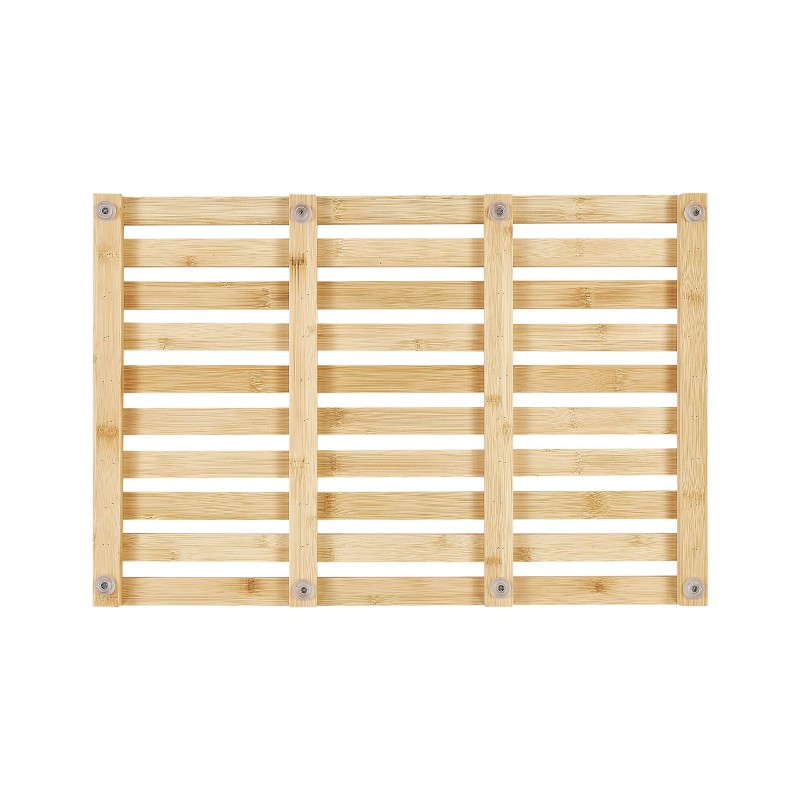 Mata łazienkowa bambusowa 53 x 36 cm jasne drewno BARTOW