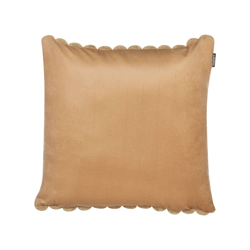 Zestaw 2 poduszek dekoracyjnych RAKYA Sztuczne futro 45 x 45 cm Jasnobrązowy W paski