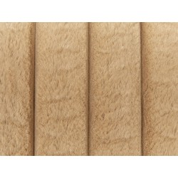 Zestaw 2 poduszek dekoracyjnych RAKYA Sztuczne futro 45 x 45 cm Jasnobrązowy W paski