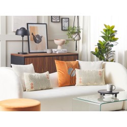 Zestaw 2 poduszek dekoracyjnych TIARELLA 30 x 50 cm Kolorowy Wzór geometryczny