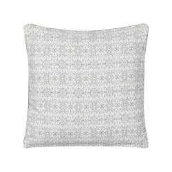 Poduszka dekoracyjna GLORIOSA Bawełna 45 x 45 cm Jasnoszary Wzór geometryczny