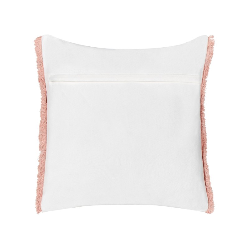 Zestaw 2 poduszek dekoracyjnych SKIMMIA Bawełna 45 x 45 cm Biały Wzór świąteczny