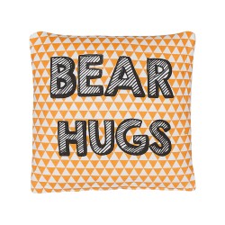 2 bawełniane poduszki dla dzieci z nadrukiem 40 x 40 cm pomarańczowe RADZKOT