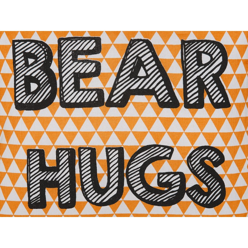 2 bawełniane poduszki dla dzieci z nadrukiem 40 x 40 cm pomarańczowe RADZKOT