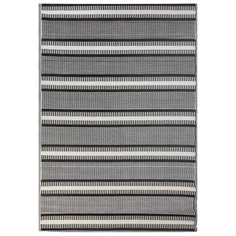 Dywan zewnętrzny 160 x 230 cm beżowo-czarny MANSA