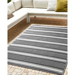 Dywan zewnętrzny 160 x 230 cm beżowo-czarny MANSA