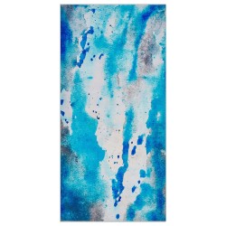 Dywan 80 x 150 cm niebiesko-szary BOZAT