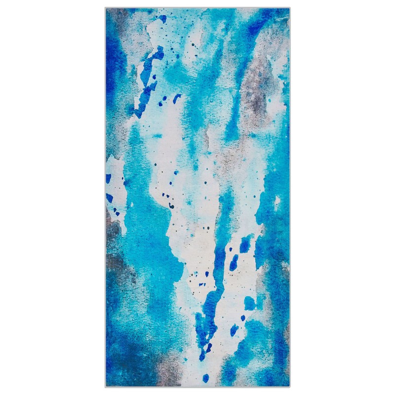 Dywan 80 x 150 cm niebiesko-szary BOZAT