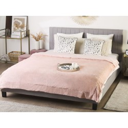 Koc GELIK 180 x 200 cm Różowy