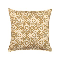 Poduszka dekoracyjna CEIBA Bawełna 45 x 45 cm Beżowy Wzór geometryczny