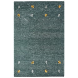 Dywan wełniany gabbeh 200 x 300 cm zielony CALTI