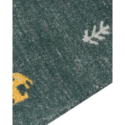 Dywan wełniany gabbeh 200 x 300 cm zielony CALTI