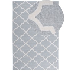 Dywan bawełniany 200 x 300 cm szary SILVAN