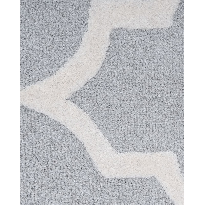 Dywan bawełniany 200 x 300 cm szary SILVAN