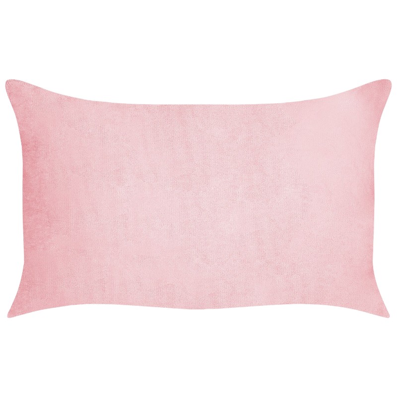 Zestaw 2 poduszek dekoracyjnych MILLET Sztruks 30 x 50 cm Różowy Wzór geometryczny