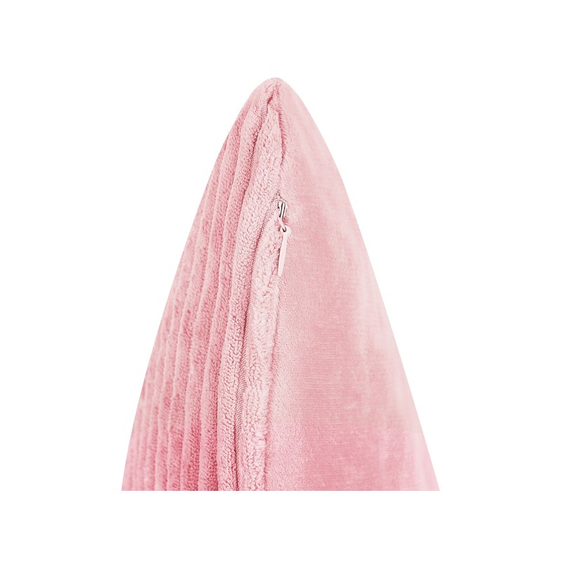 Zestaw 2 poduszek dekoracyjnych MILLET Sztruks 30 x 50 cm Różowy Wzór geometryczny