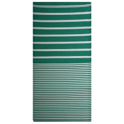Dywan zewnętrzny 90 x 180 cm zielono-biały HALDIA
