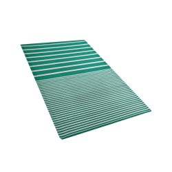 Dywan zewnętrzny 90 x 180 cm zielono-biały HALDIA