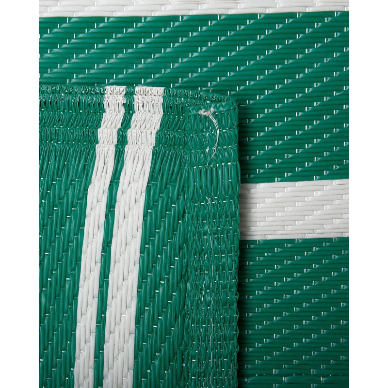 Dywan zewnętrzny 90 x 180 cm zielono-biały HALDIA