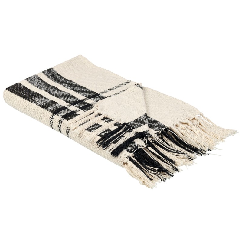 Koc YUVALI Bawełna 130 x 170 cm Biały