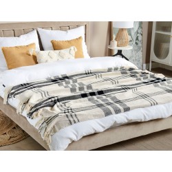 Koc YUVALI Bawełna 130 x 170 cm Biały